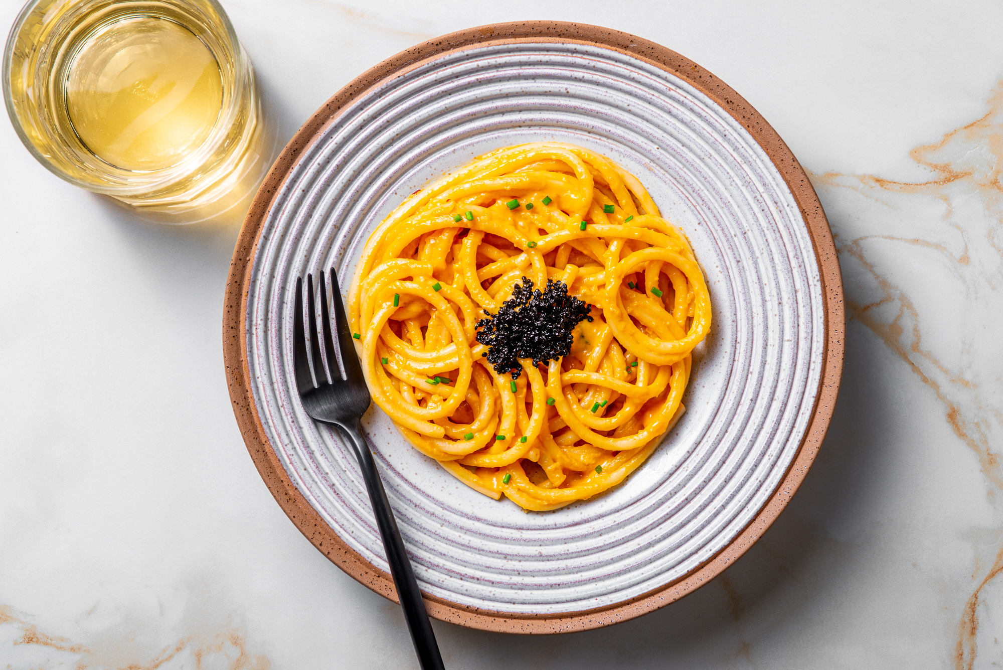 Creamy Uni Pasta (Japanese sea urchin pasta) - Tiffoodss